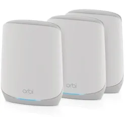 Netgear Orbi Tri-Band WiFi 6 Mesh-System, 5,4GBit/s, Router + 2 Satelliten