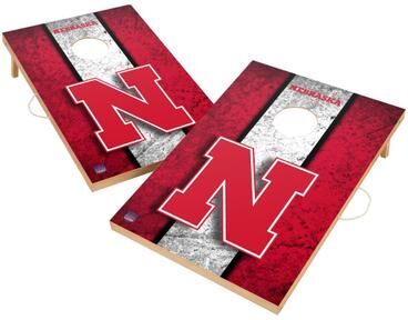 Skip's Garage Vintage Nebraska Cornhuskers 2x4 Tailgate Cornhole Boards