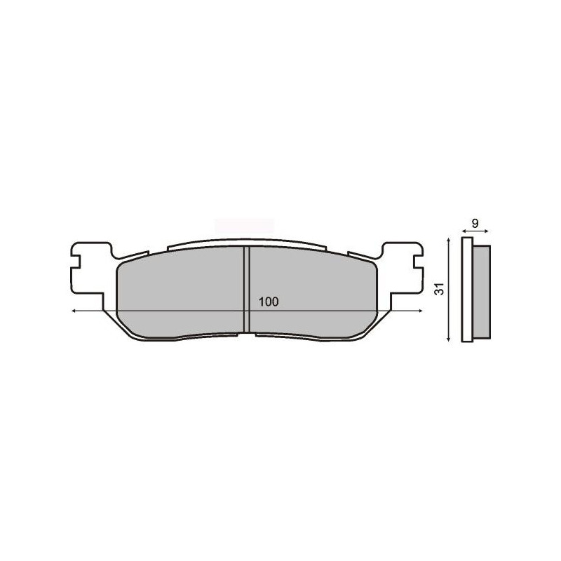 Plaquettes de Frein RMS - Organique - 225102660 - MBK Skyliner/Yamaha