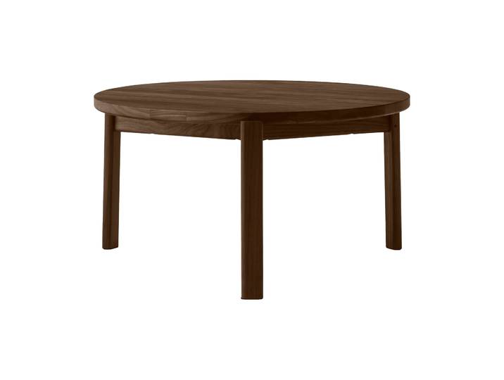 Audo Copenhagen Passage Couchtisch Dunkel gebeizte Eiche, Ø70 cm