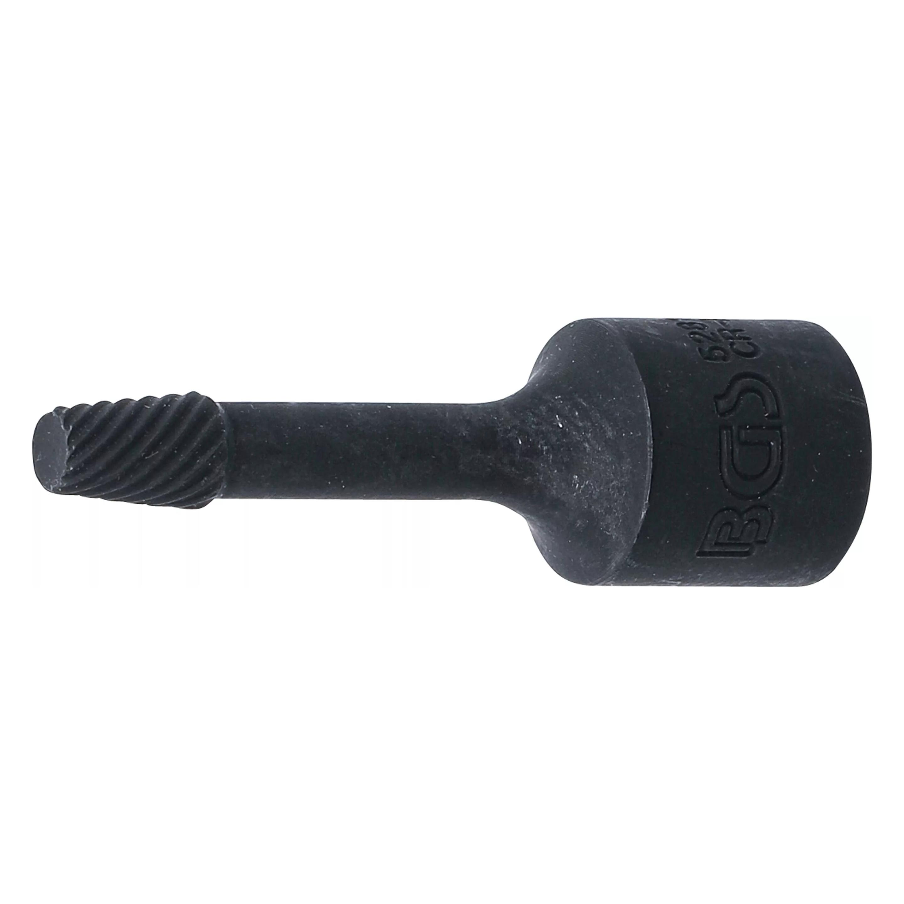 BGS Spiral-Profil-Steckschlüssel-Einsatz / Schraubenausdreher 10 mm (3/8") 6 mm (5281-6)