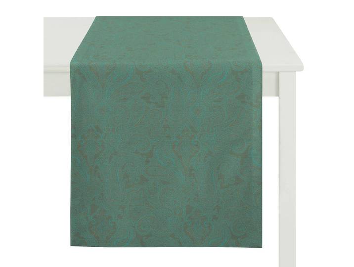 Tischl„ufer 48 x 140cm Türkis/Grün/Türkisgrün