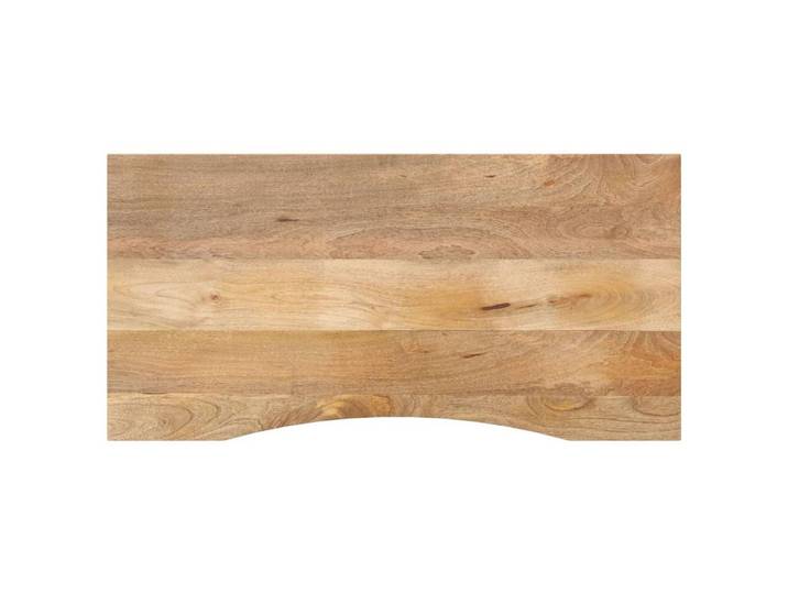 vidaXL Tischplatte Schreibtischplatte mit Aussparung 110x60x2,5cm Massivholz