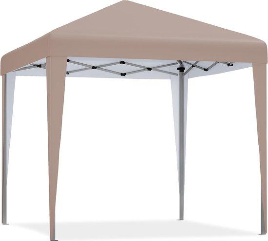 3x3m robustes Zelt kaki für Terrasse Markt Strand