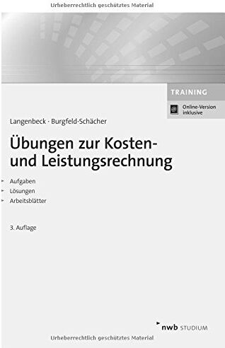 Jochen Langenbeck - Übungen zur Kosten- und Leistungsrechnung - Preis vom 15.10.2026 23:06:25 h