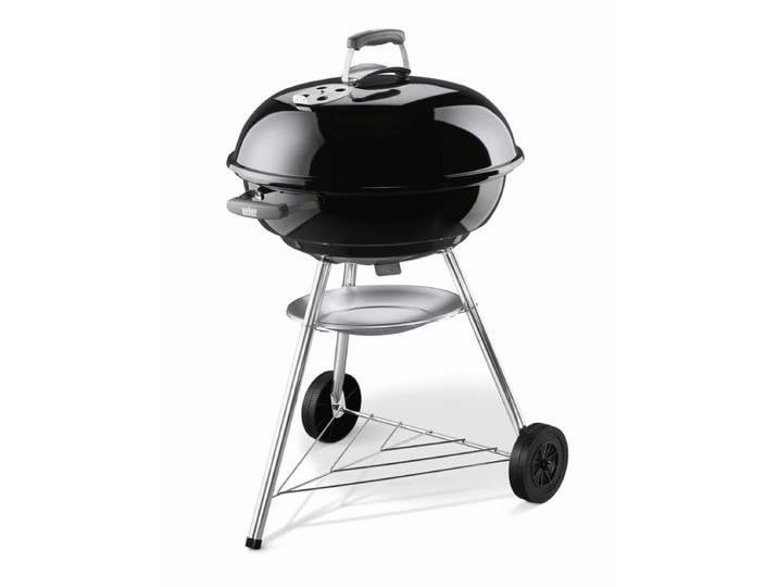 Weber Compact Kettle 57cm, black Holzkohlegrill – Weber Holzkohlegrill/Kohlegrill – schwarz