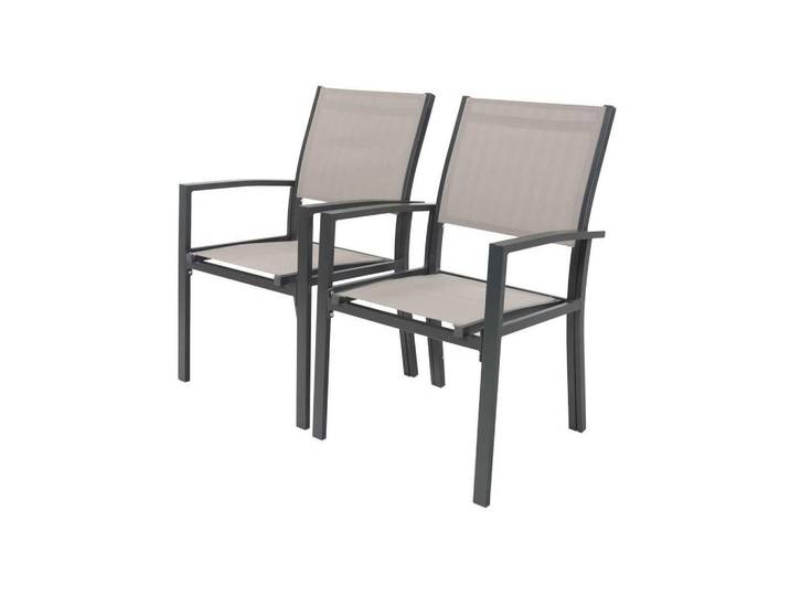 Habitat Garten Gartensessel tropic Taupe, Metall, 62x90x57 cm, Gartenmöbel, Gartensessel, Gartenstühle