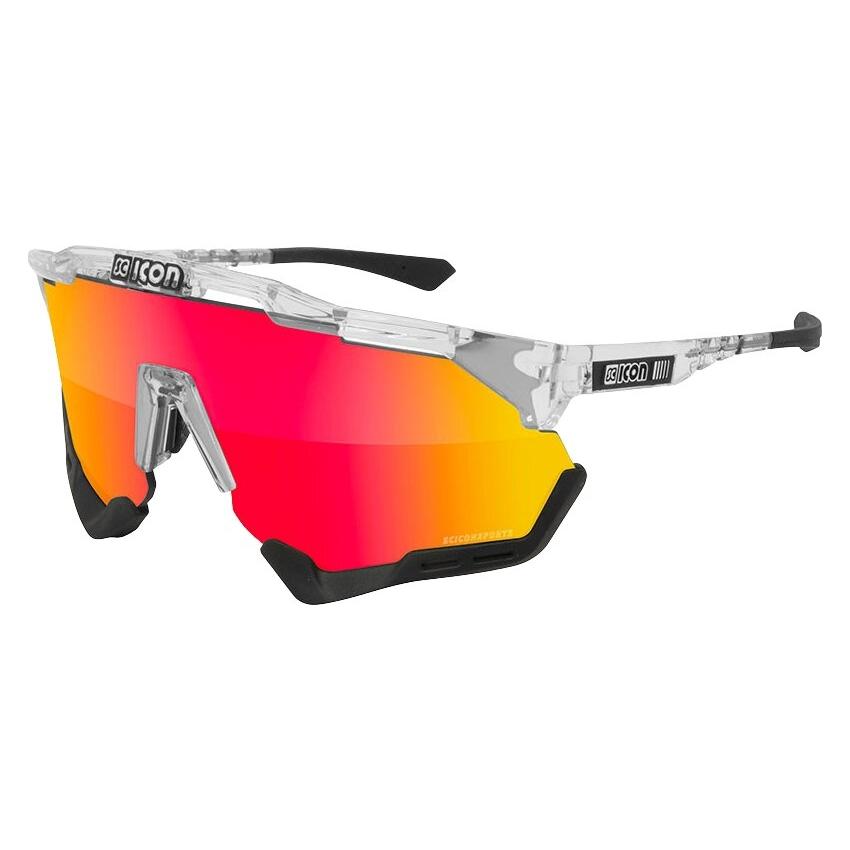 Scicon aeroshade xl scnpp verre multi-reflet rouges (Black red white, Crystal Ash, Crystal Gloss, multi-reflet rouges, multimirror rød) (EY25060701)