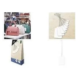 Kangaro, Geschenkverpackung, Warenanhänger, 13 x 20 mm, weiss, 500 Stück hochwertiger Karton-Anhänger, robuste Aufhängeöse (500x)