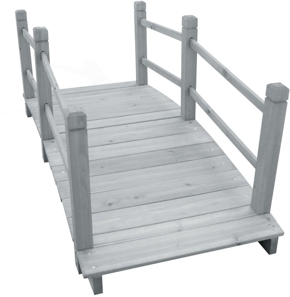 Dakota Fields Cheramie Wood Garden Bridge 56cm H X 60cm W X 140cm D