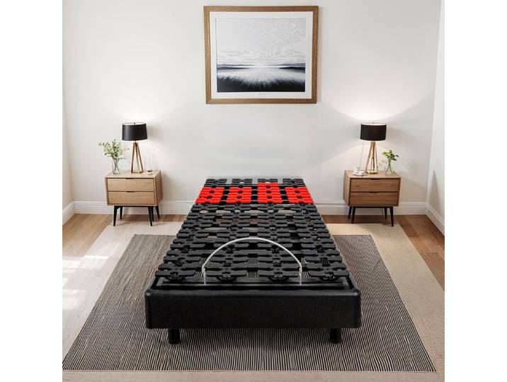 Sommier électrique Superflex 90x200 cm - Plots - Fabriqué en France