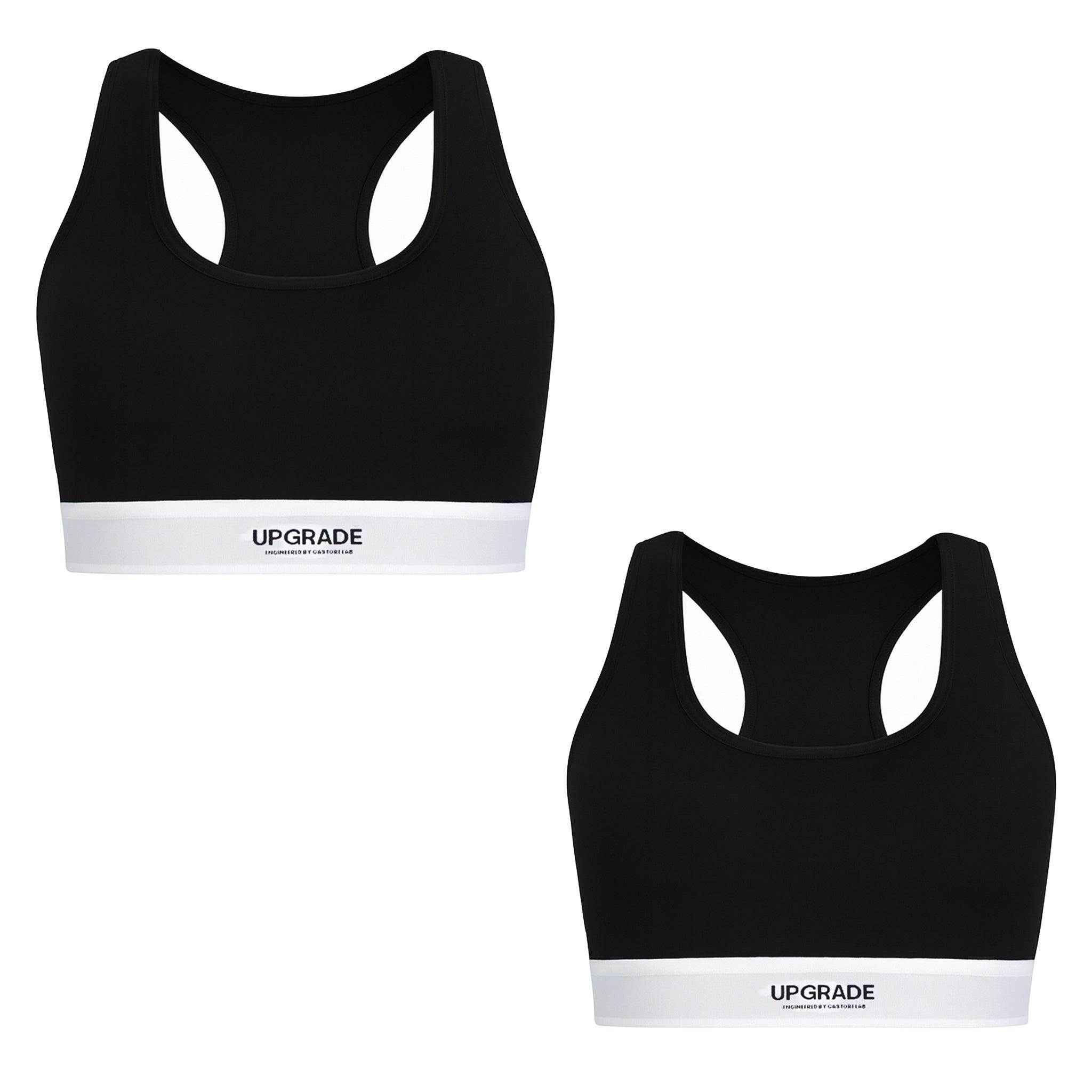Castore 2er-Pack Logo Damen Schwarzer Sport-BH