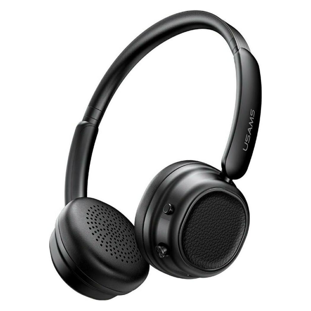 Usams SR01 Bluetooth 5.3 ANC over-ear headphones black (ANC, 40 h, Kabellos) (TDLYEJSR01)