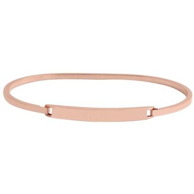 Armreif ADELIA´S "Armband – Armreif aus Edelstahl 21 cm", rosa (gold), Armbänder, Damen, 21cm, Edelstahl, Armreif, Perfekt als Geschenk zum Weihnachten