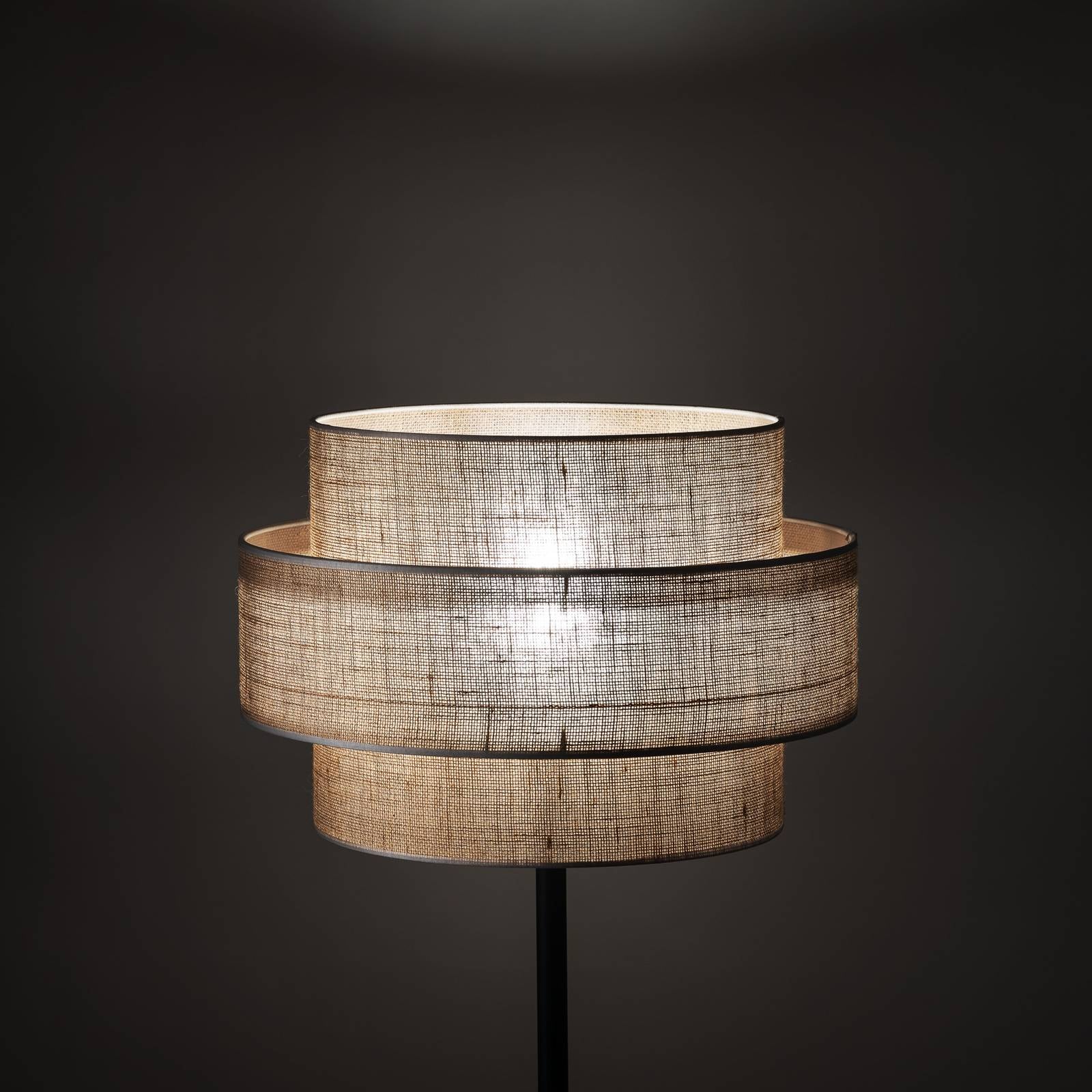 Stehlampe Calisto TK Lighting, braun / rost, für Wohn- / Esszimmer, Textil / Stoff / Seide, Stehlampe