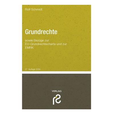 Grundrechte, Taschenbuch von Rolf Schmidt, Schmidt, Rolf, 978-3-86651-264-1