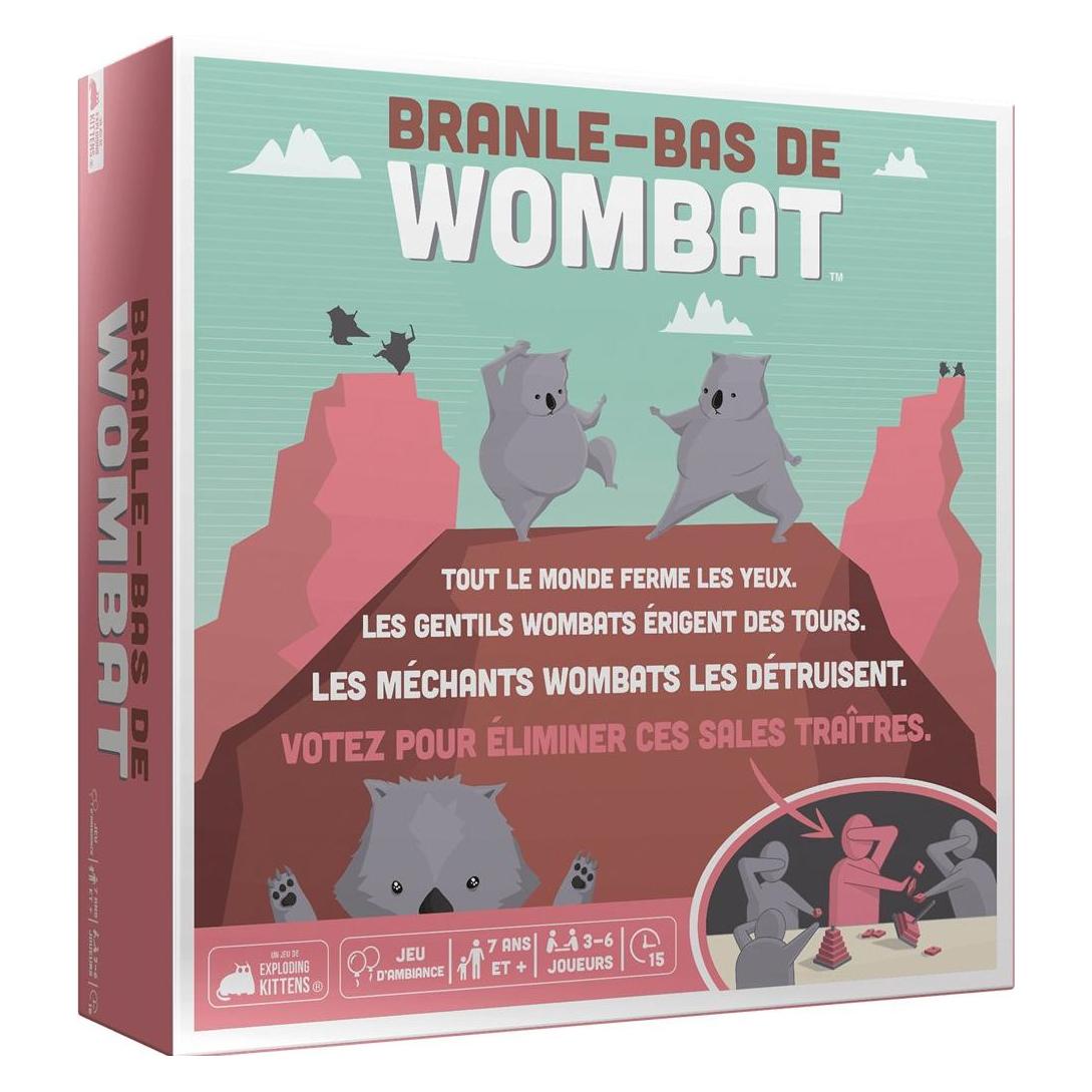 Exploding Kittens Branle-Bas de Wombat (Französisch, 3 - 6 Spieler) (B0C3M99LZM)