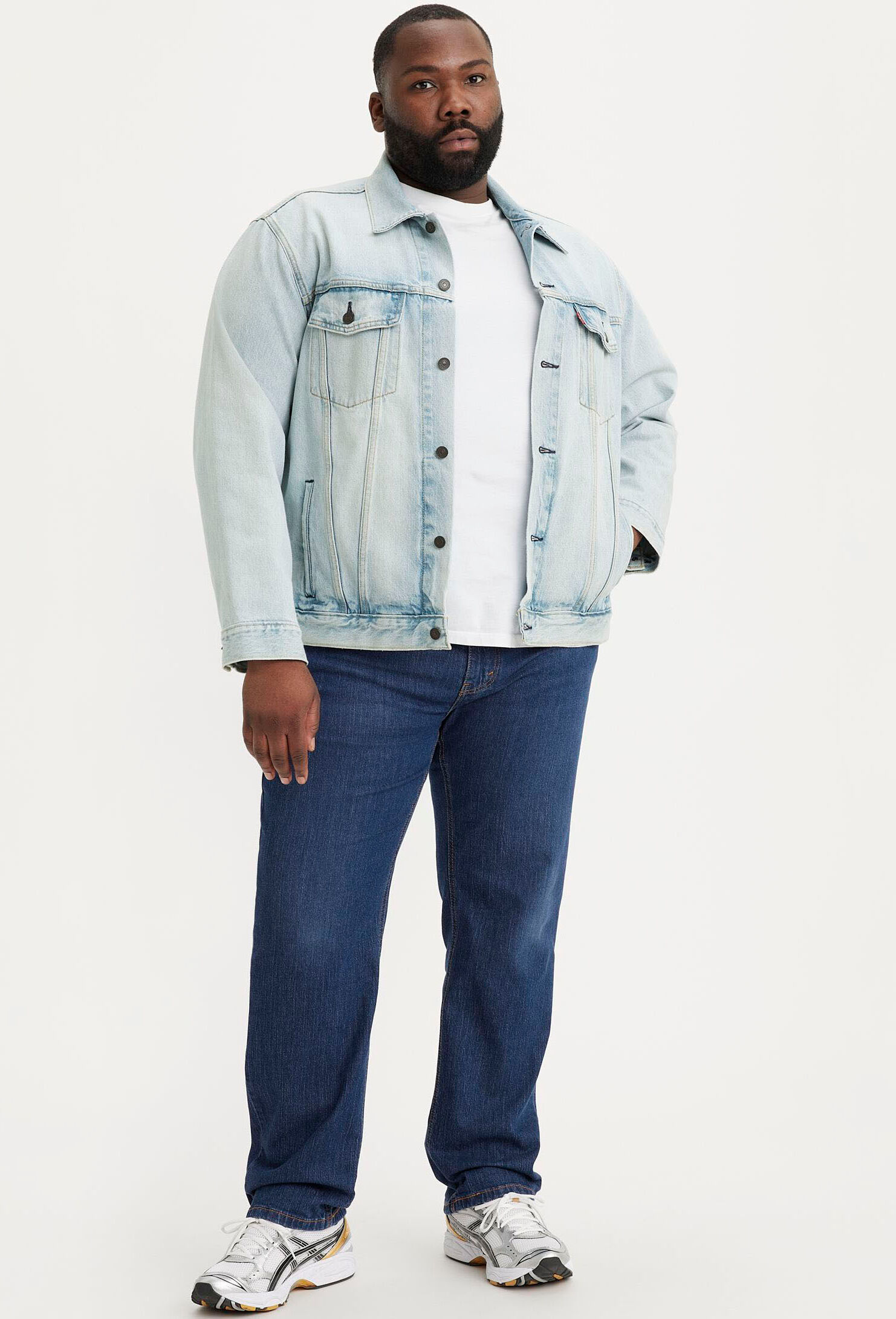Regular-fit-Jeans LEVI'S PLUS "541 TAPERED", Herren, Gr. 50, Länge 32, hawthorne shocking, Denim/Jeans, Obermaterial: 99% Baumwolle, 1% Elasthan, regular fit knöchellang, Jeans Regular-fit-Jeans, im Five-Pocket Style hawthorne shocking 50, Länge 32