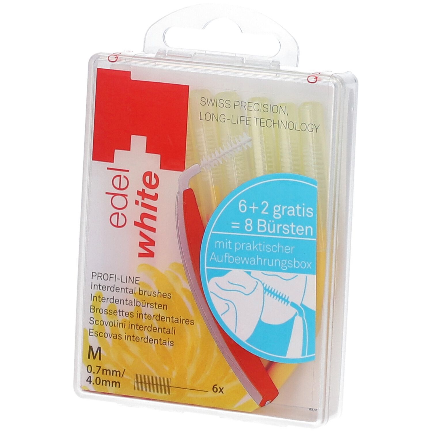 Edelwhite pro Interdent.Bür.M 0,7-4 mm 6 St Zahnbürste