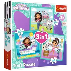 Trefl: Gabis Puppenhaus 3-in-1 Puzzle – 20, 36, 50 Teile