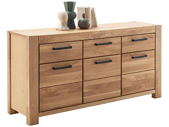 Sideboard MCA LIVING Silias Sideboard , beige (naturfarben), B:172cm H:85cm T:45cm, Holzwerkstoff, Massivholz, Sideboards, Sideboard, Schubkastenführung gedämpft