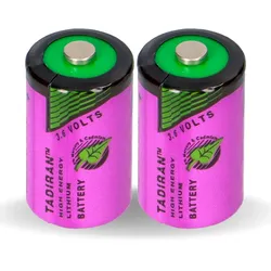 2x Tadiran Lithium 3,6V Batterie SL 750/S 1/2AA - Zelle 14250