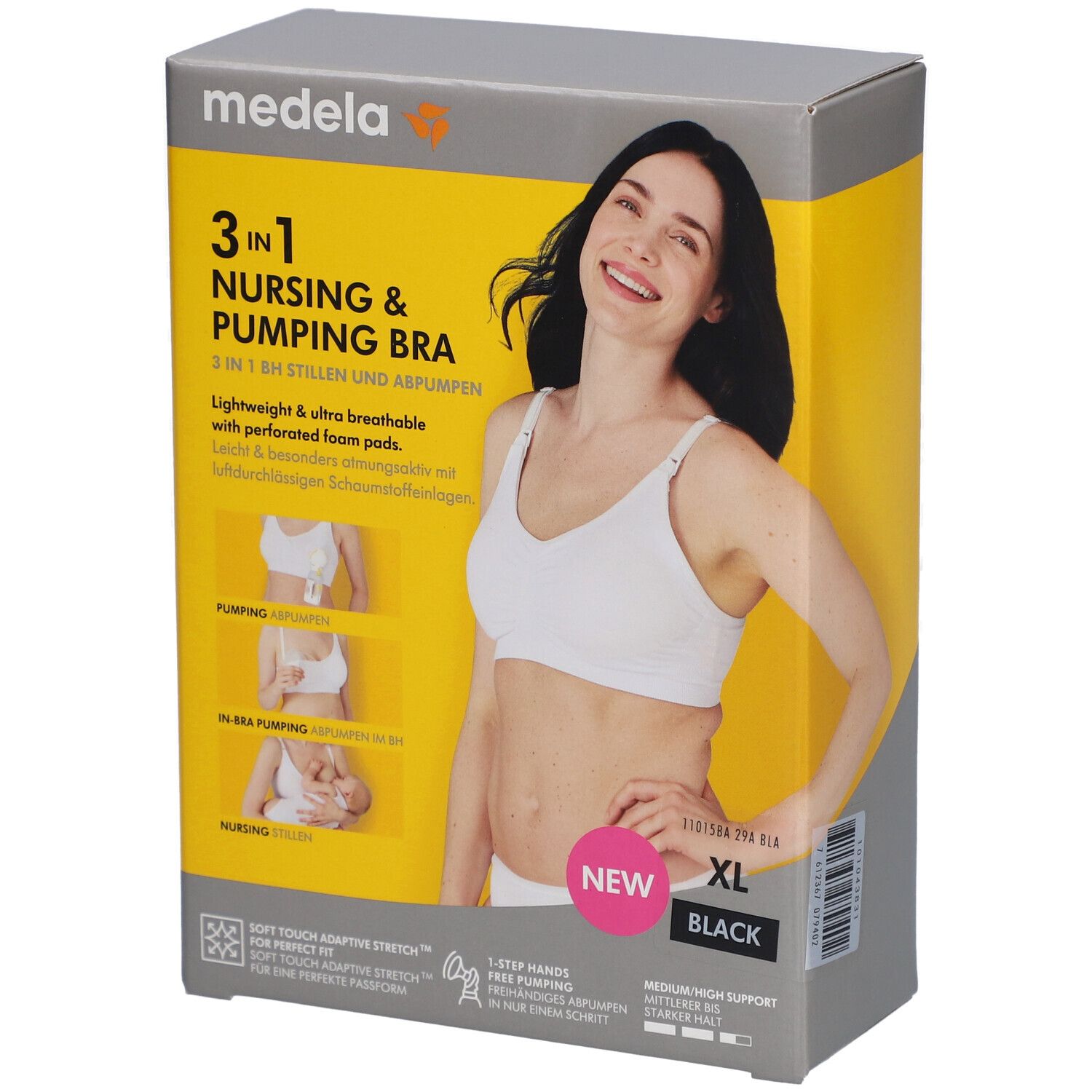 Medela 3in1 nursing & pumping BH XL schwarz 1 St Bustier