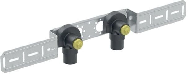Geberit FlowFit Anschluswinkel 619641001 DN 15, Ø 20 mm, 56,4 cm, 90Grad, 2-fach, vormontiert