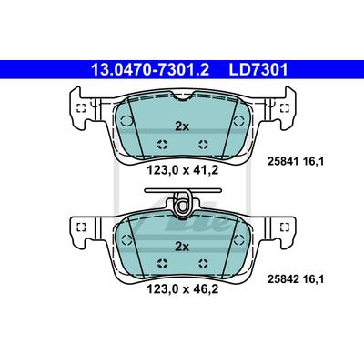 ATE Bremsen-Set VA + HA sizw2n8tp2 Vorderachse voll 249mm 10mm für Peugeot