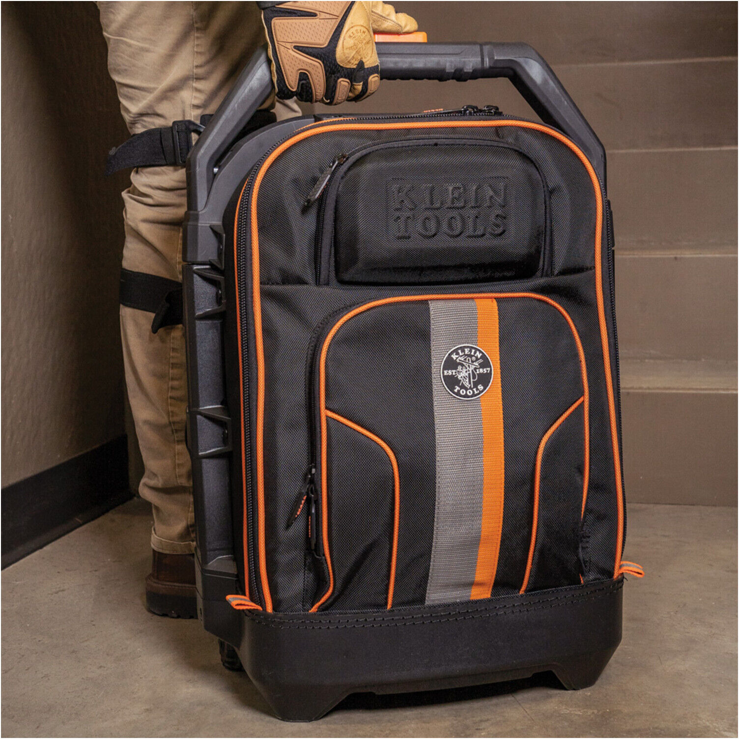 Klein Tools Rollende Werkzeugtasche Tradesman Pro mit 15,2 cm Rollen (55604)