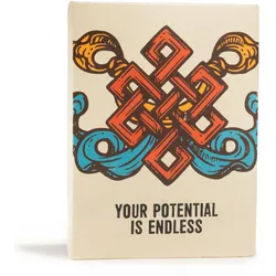 Lrg Lokta Inspiration Notebook (21x15cm) - 45 leafs - Your Potential - inc bookmark
