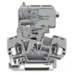 WAGO 281-611/281-417 Sicherungsklemme 8 mm Zugfeder Belegung: L Grau 50 St.