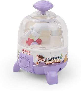 United Rocket Claw Catcher Mini Arcade Machine Toy For Kids With Surprise Dolls purple
