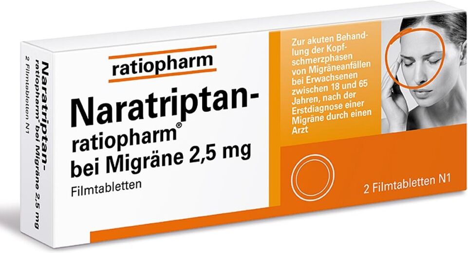 Naratriptan-ratiopharm bei Migräne 2,5mg