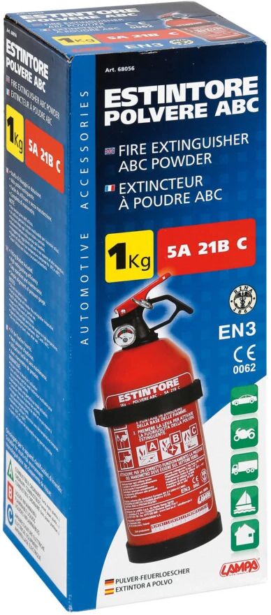 Lampa ESTINTORE KG. 1 ABC OMOL. C/MAN.