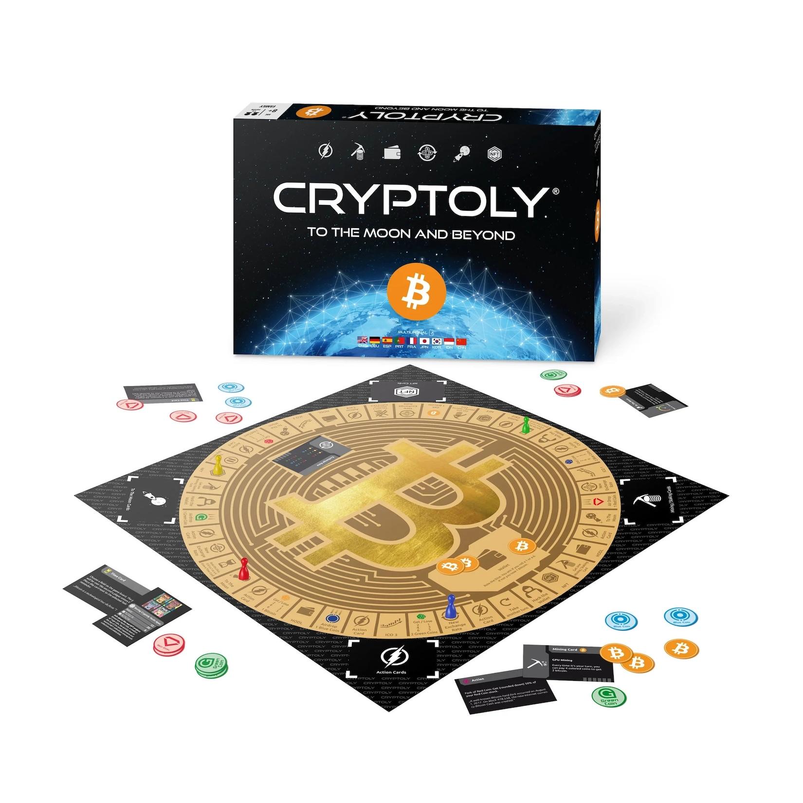 CRYPTOLY - Das Strategiespiel für die ganze Familie! Englische Version für 2-6 Spieler ab 8 Jahren