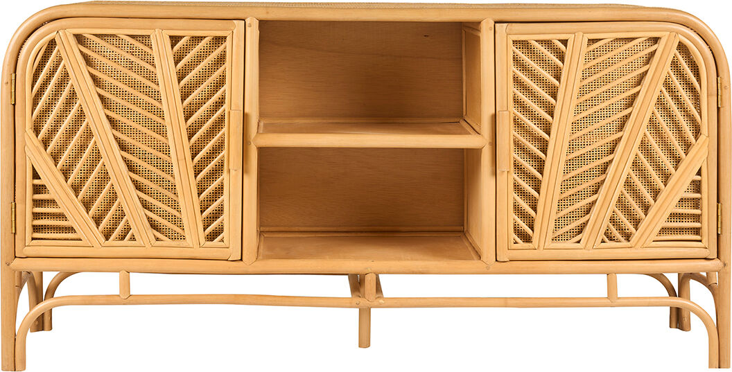 Miliboo Buffet vintage en rotin 2 portes L150 cm GALON