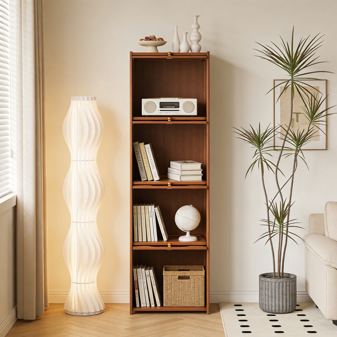 Rebrilliant Bookcase Nature Wood 137cm H X 38.5cm W X 33cm D