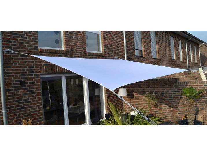 Sonnensegel FLORACORD, weiß, B:400cm T:300cm, Polyester, Sonnensegel, Sonnensegel, BxT: 400x300 cm, weiß