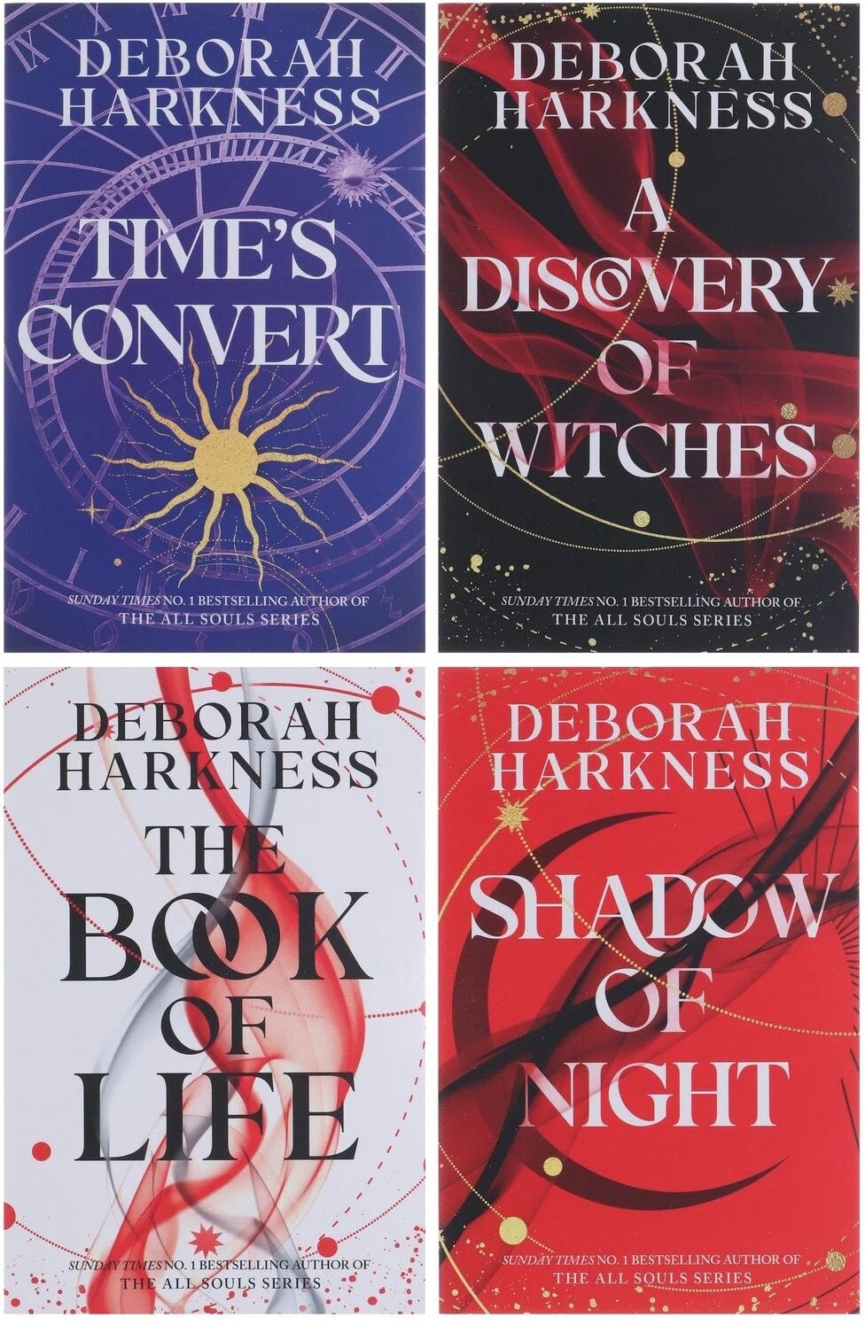 Headline Publishing Group All Souls Trilogy Deborah Harkness Collection 4 Books Set (A Discovery of Witches, Shadow of Night, The Book of Life, Times Convert) Adult Fiction