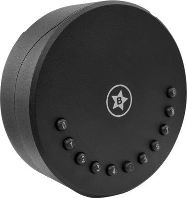 Schlüsselkasten Smart Keybox, rund, Bluetooth/USB, Tastatur- & Appsteuerung, bis 100 Nutzer, IP65, Batteriebetrieb, schwarz