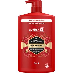 Old-Spice Duschgel Epic Legend 3in1, für Männer, Körper, Haare und Gesicht, Pumpspender, 1 Liter