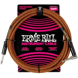 Ernie Ball EB6470 Pumpkin Pie 3,0 m - Instrumentenkabel