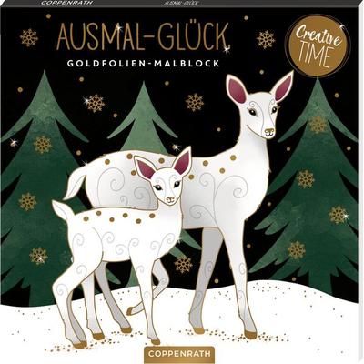 Ausmal-Glück Goldfolien-Malblock, Zubehör von Susanna Hatkemper, Coppenrath