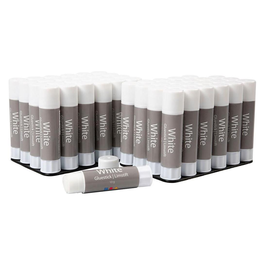 Creativ Company Weisser Klebestift, 48 Stück. (10 g, 48x) (5707167989708)