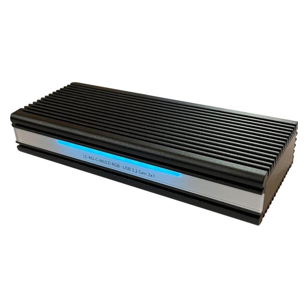 LC-Power Externes Gehäuse LC-M2-C-MULTI-RGB M.2 (M.2) (LC-M2-C-MULTI-RGB)