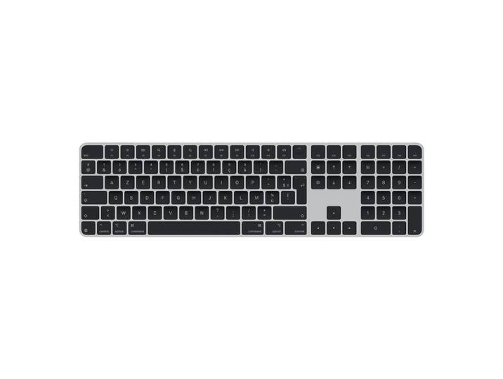 Apple Magic, Avec fil &sans fil, USB + Bluetooth, AZERTY, Noir MXK83F/A