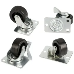Wirewin Rollenset, für WCAB PS3 Serie, Serverschrank Zubehör, Schwarz, Silber