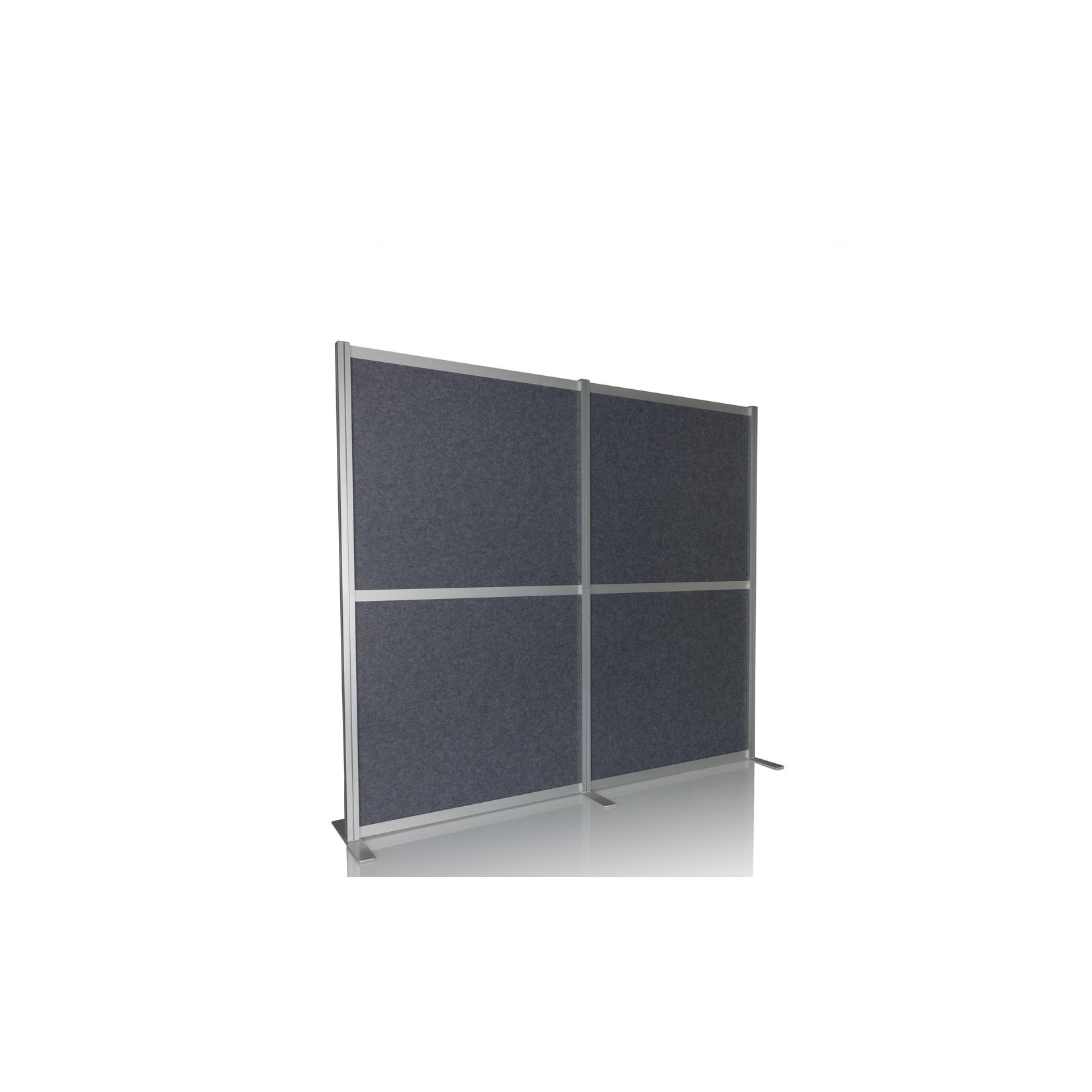 hjh OFFICE Trennwand FLEXMIUT MODUL Stoff, Kunststoff, Aluminium, Stahl