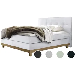 Hasena »Bella« Boxspringbett 140x200 cm / Kul smoke / soft